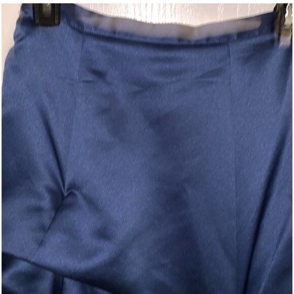 Alfred Angelo Strapless Indigo Two-Piece Dress Size 8 Satin & Tulle - Picture 7 of 13